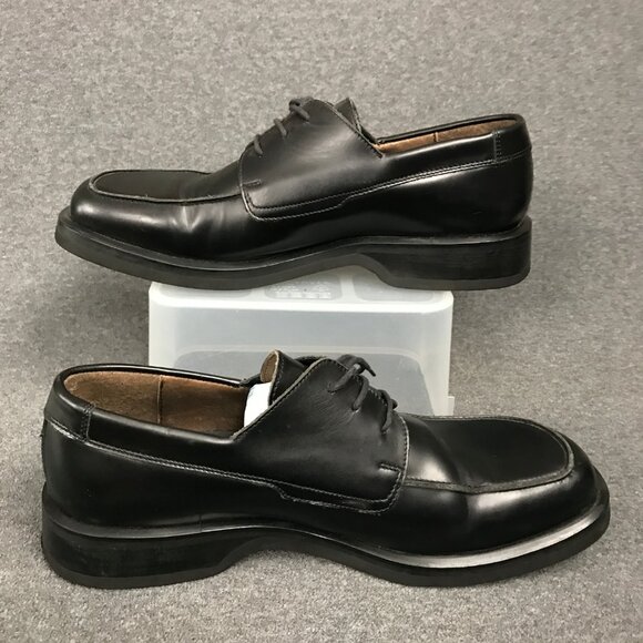 Mens Sz 10.5 Banana Republic Italy Made Black Leather Lace Up Oxford Dress Shoe main image 3